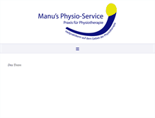 Tablet Screenshot of manus-physio-service.de